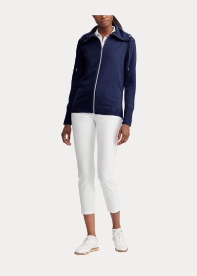 Women's Ralph Lauren Zip Funnelneck Golf Sweater | 231056KGI